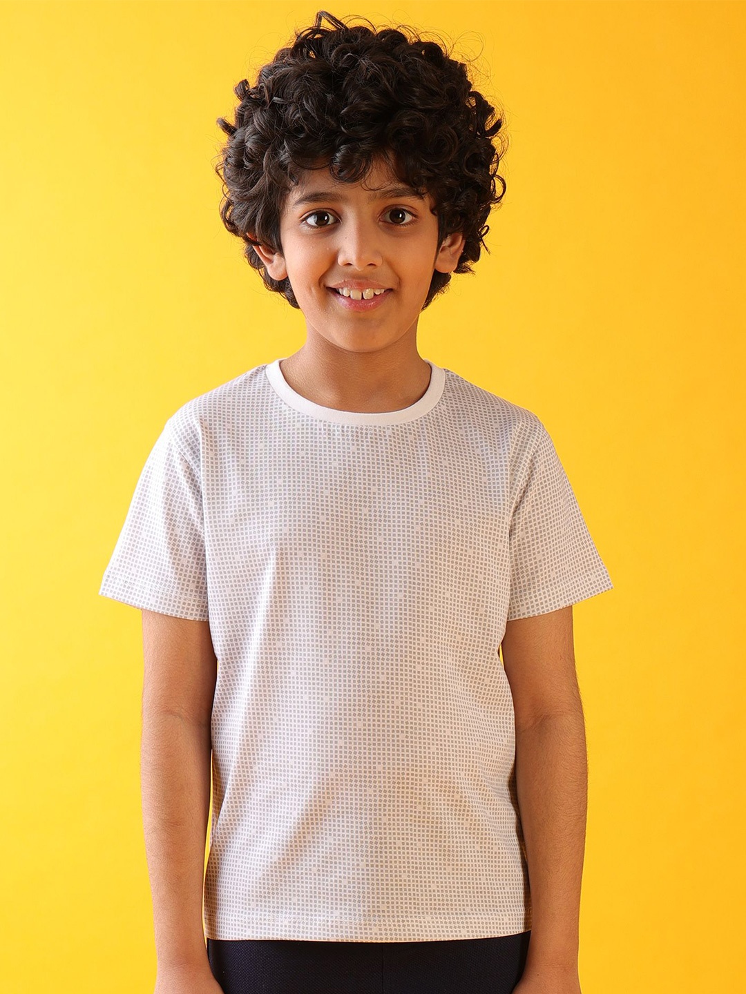 

Anthrilo Boys Printed Pockets T-shirt, White