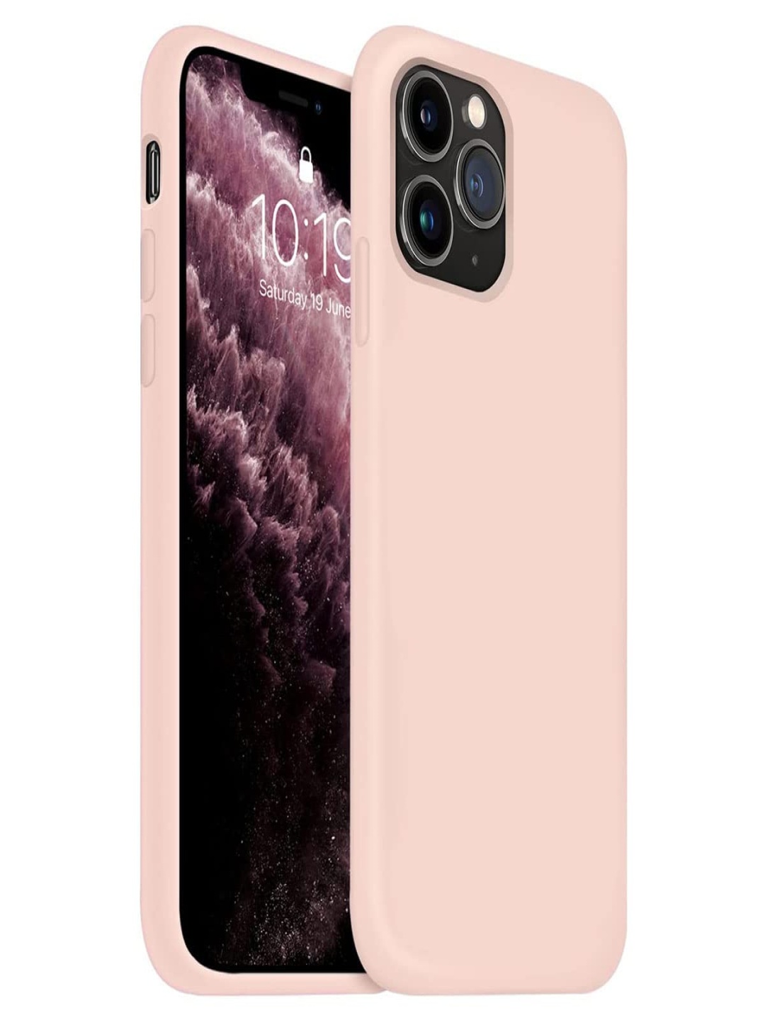 

LIRAMARK Solid Printed iPhone 11 Pro Back Case Mobile Accessories, Pink