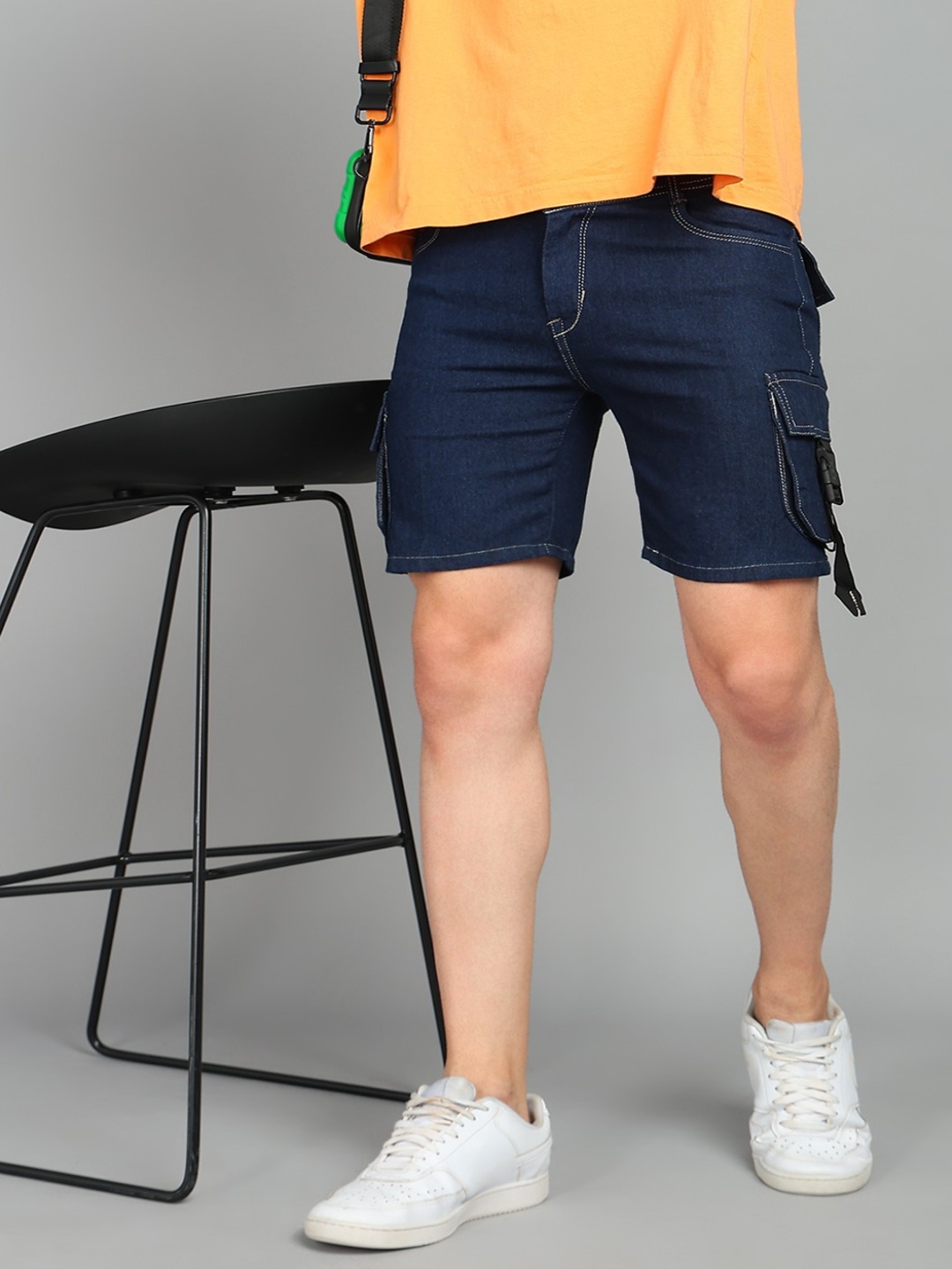 

Moda Rapido Men Outdoor Denim Shorts, Blue