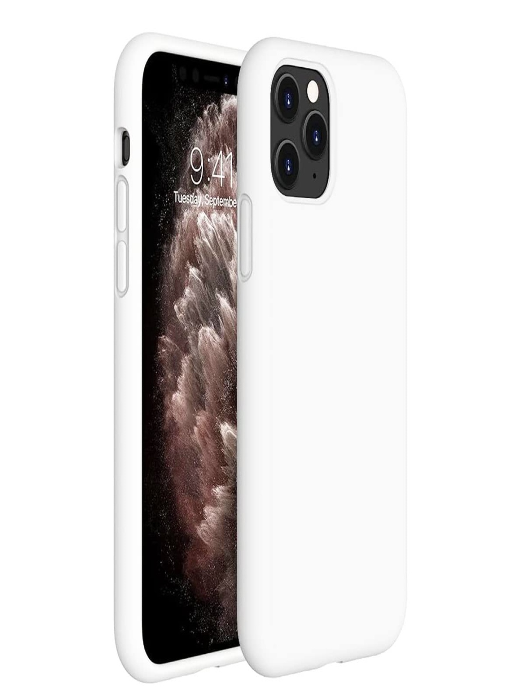 

LIRAMARK Solid Printed iPhone 11 Pro Back Case Mobile Accessories, White