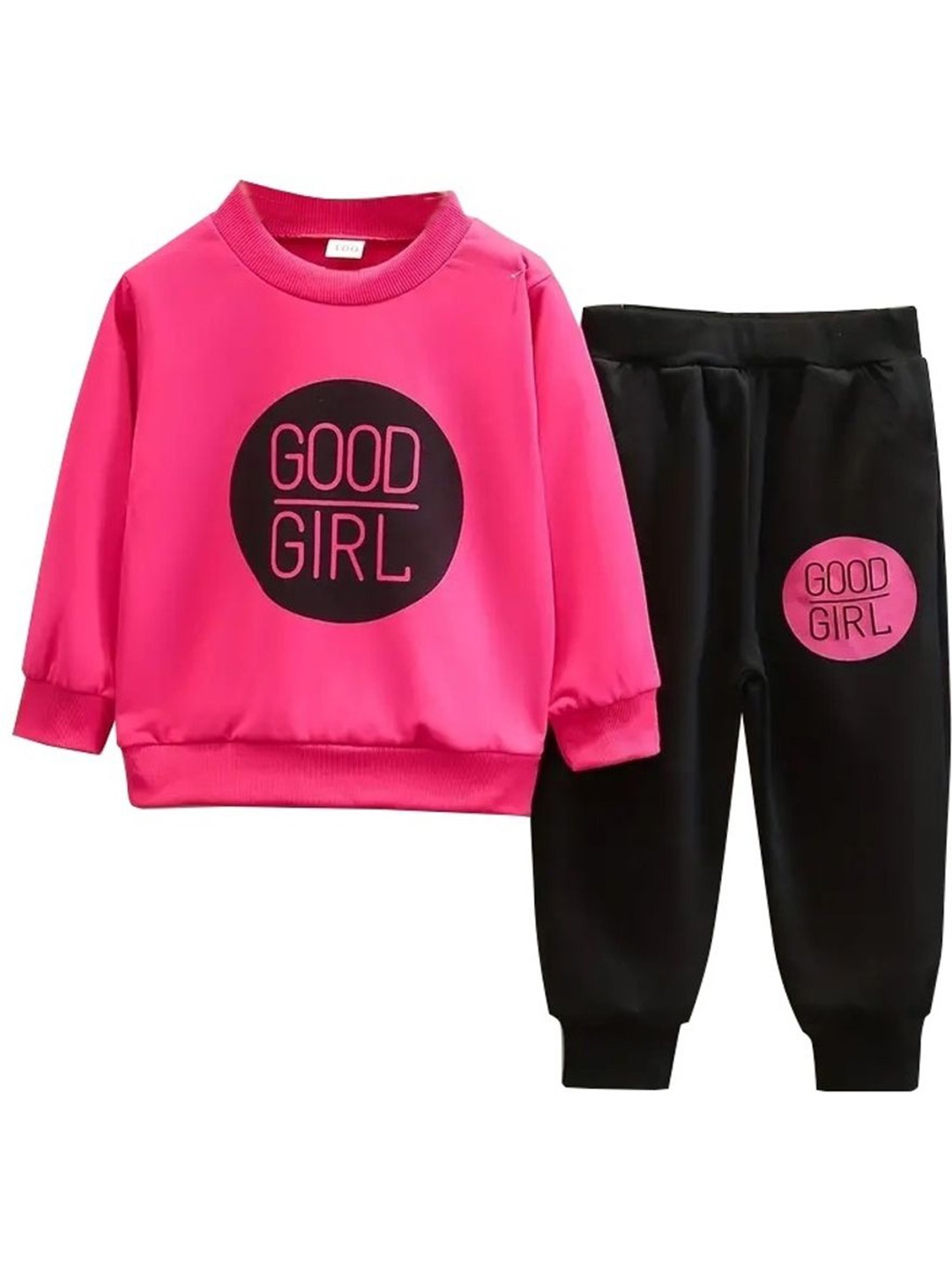

KEESOR Girls Printed T-shirt, Pink