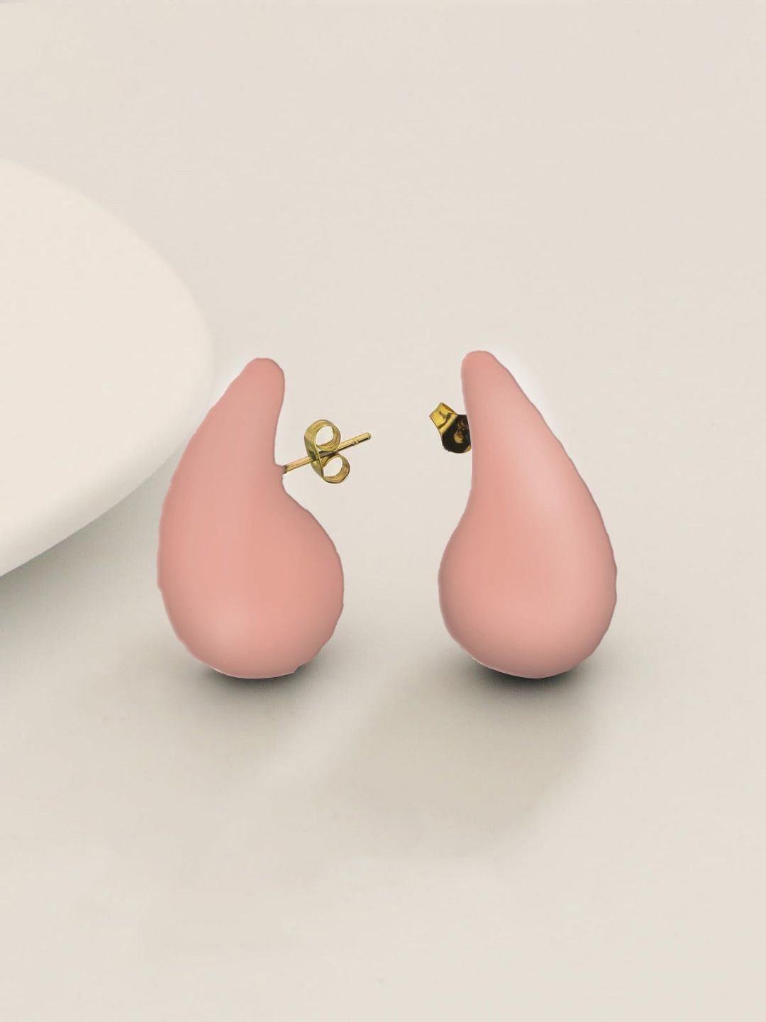 

Krelin Teardrop Shaped Drop Earrings, Peach