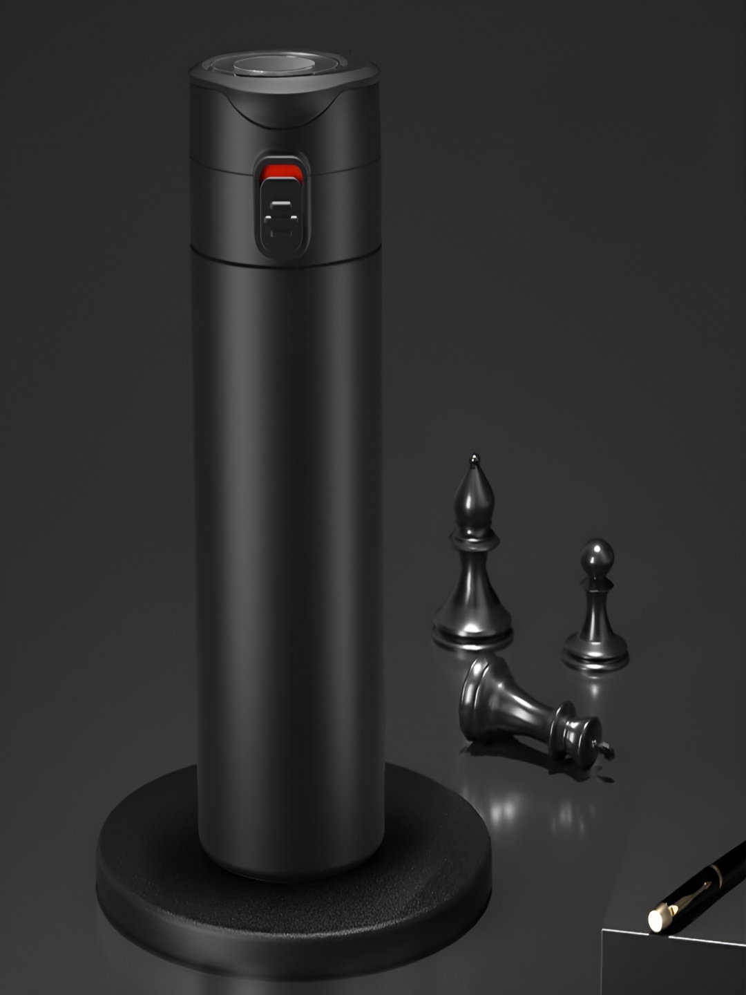 

YELONA Black Single Stainless Steel Solid Double Wall Vacuum Water Bottle