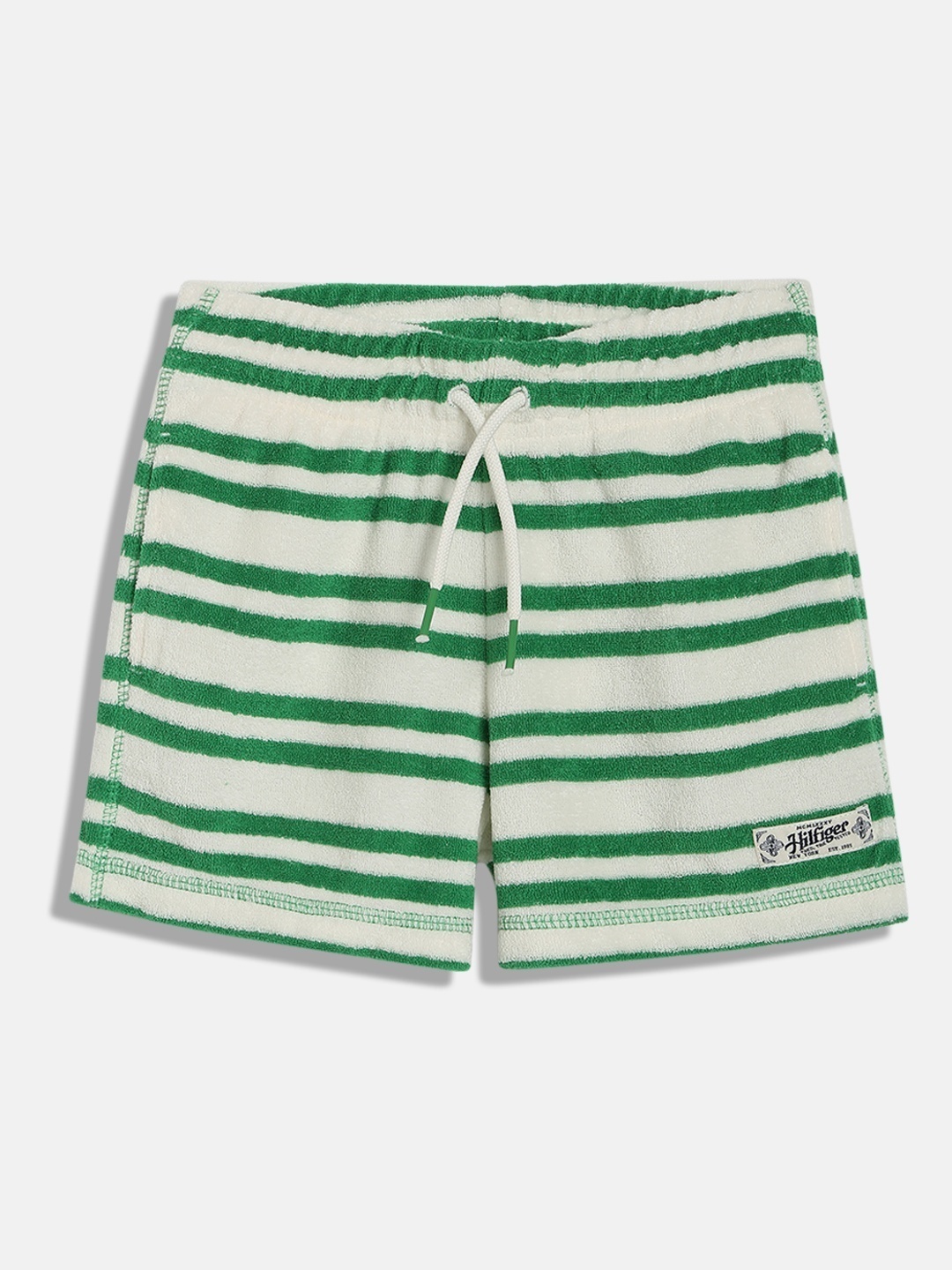 

Tommy Hilfiger Girls Striped Technology Shorts, White