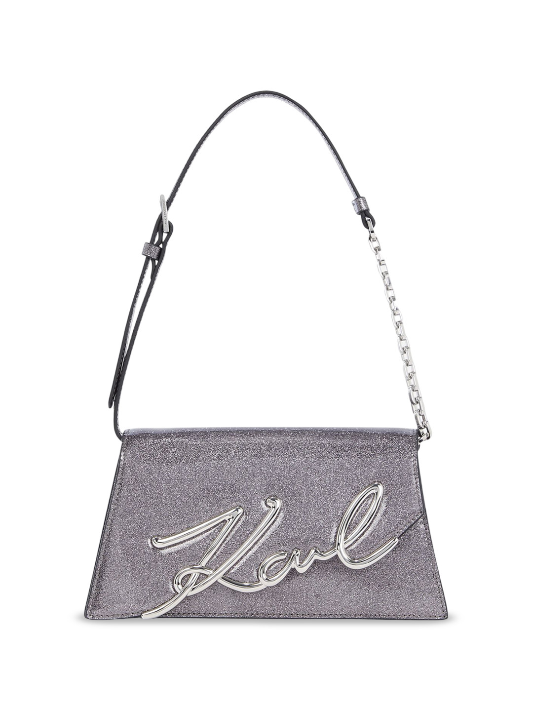 

Karl Lagerfeld Embellished Leather Bucket Hobo Bag, Black