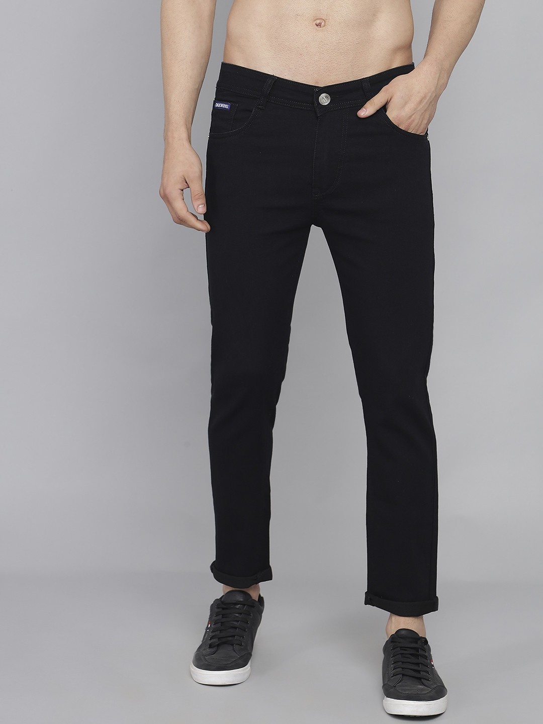 

DAKWINS Men Jeans, Black