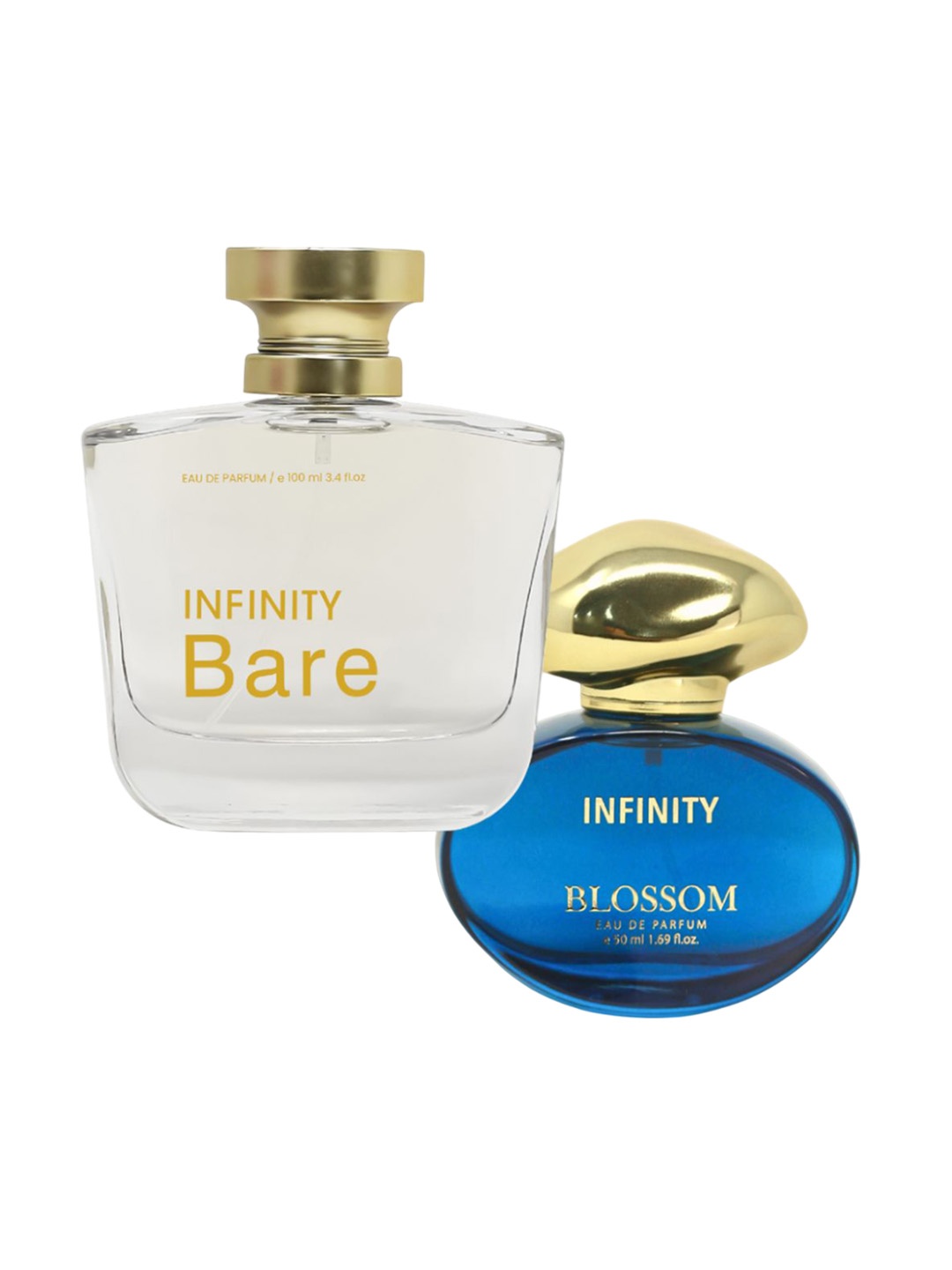 

Infinity Set Of 2 Bare And Blossom Eau De Parfum - 100 ml Each, Transparent