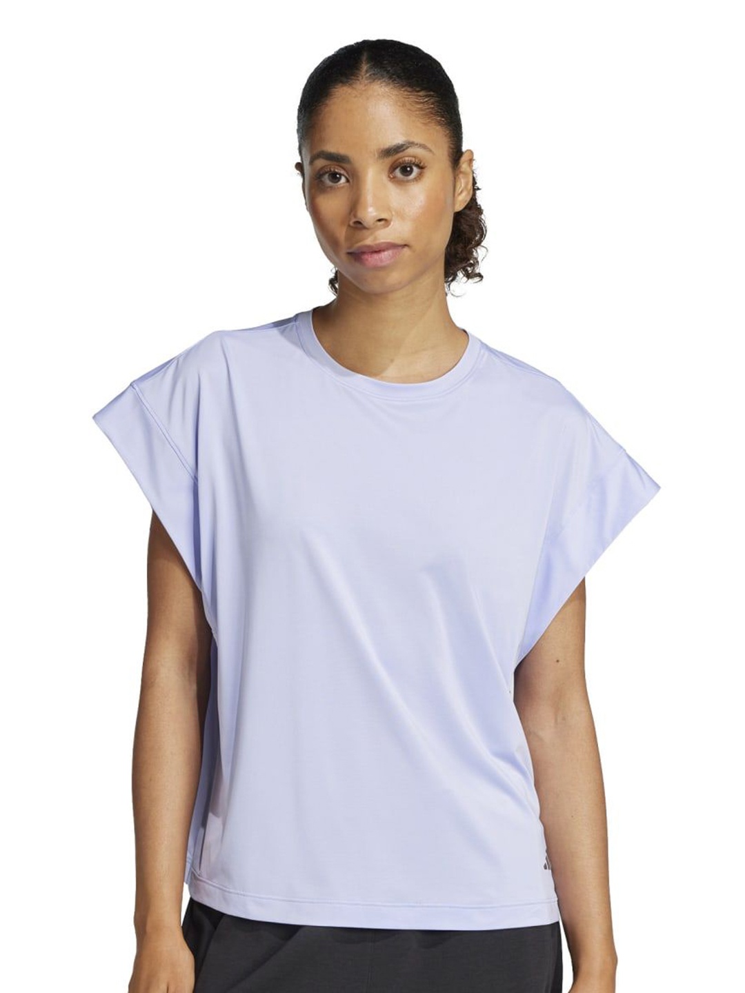

ADIDAS Yoga Logo Detail Short Sleeves T-shirt, Purple