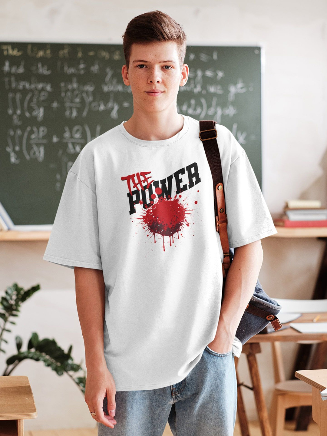 

Edyssa Men Printed T-shirt, White