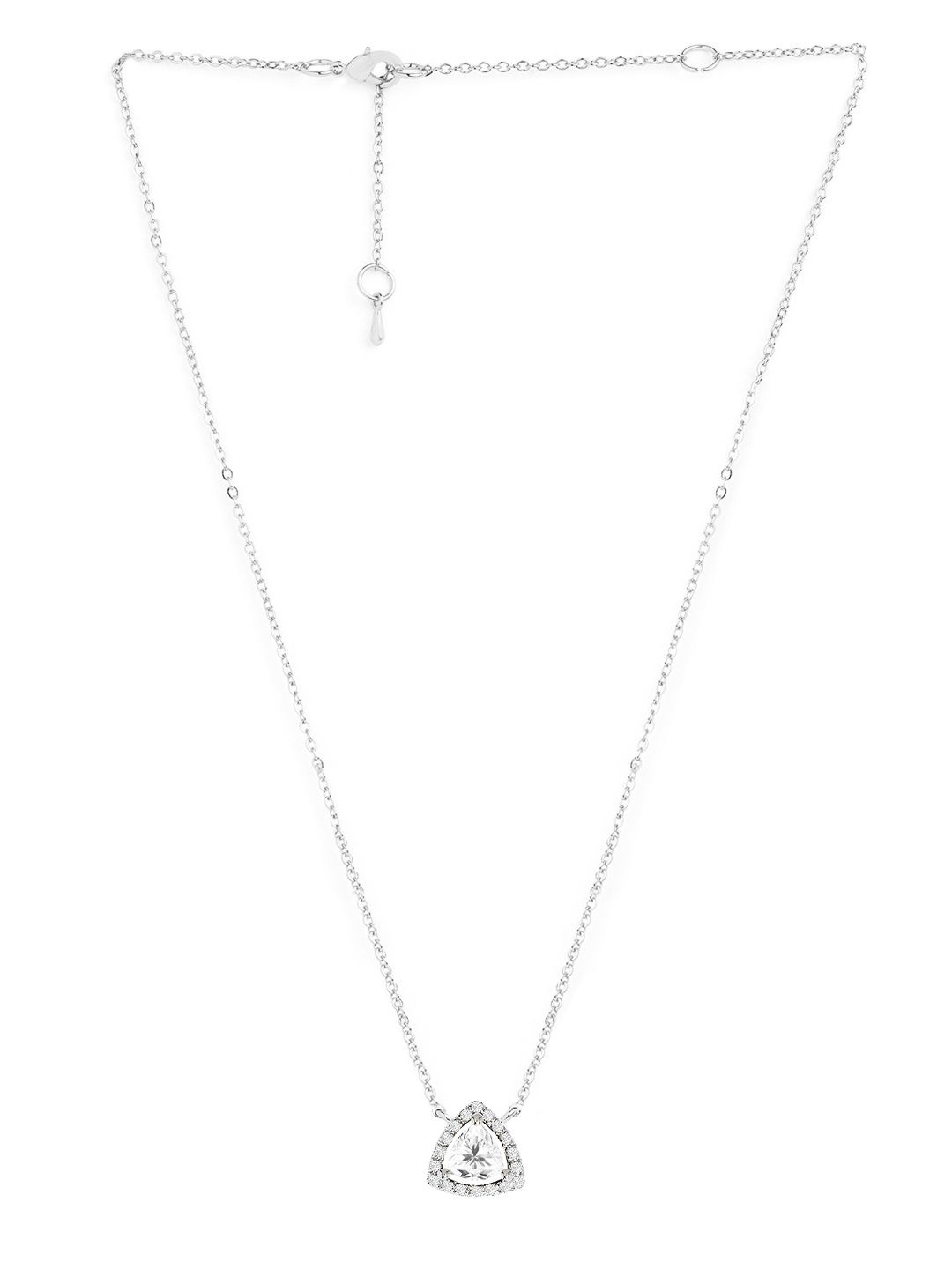 

MINUTIAE Brass Silver-Plated Handcrafted Necklace