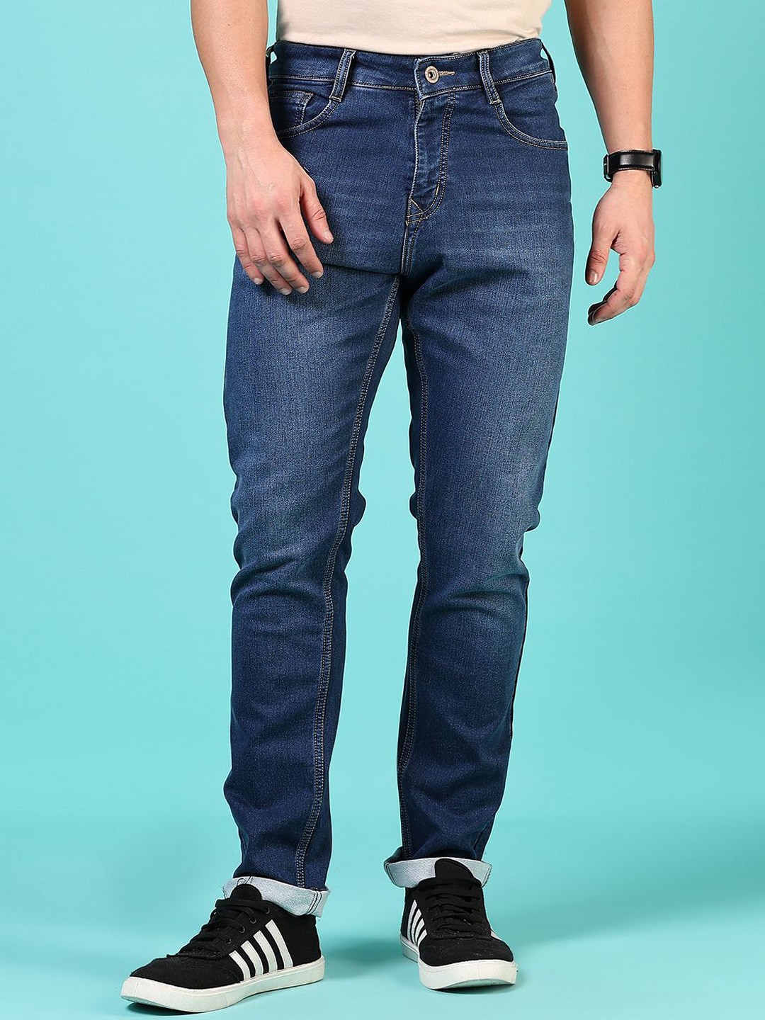 

V-Mart Men Light Fade Jeans, Blue