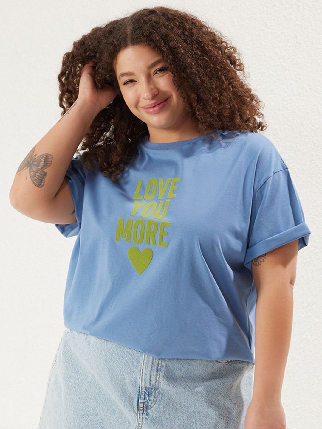 

Trendyol Women V-Neck T-shirt, Na