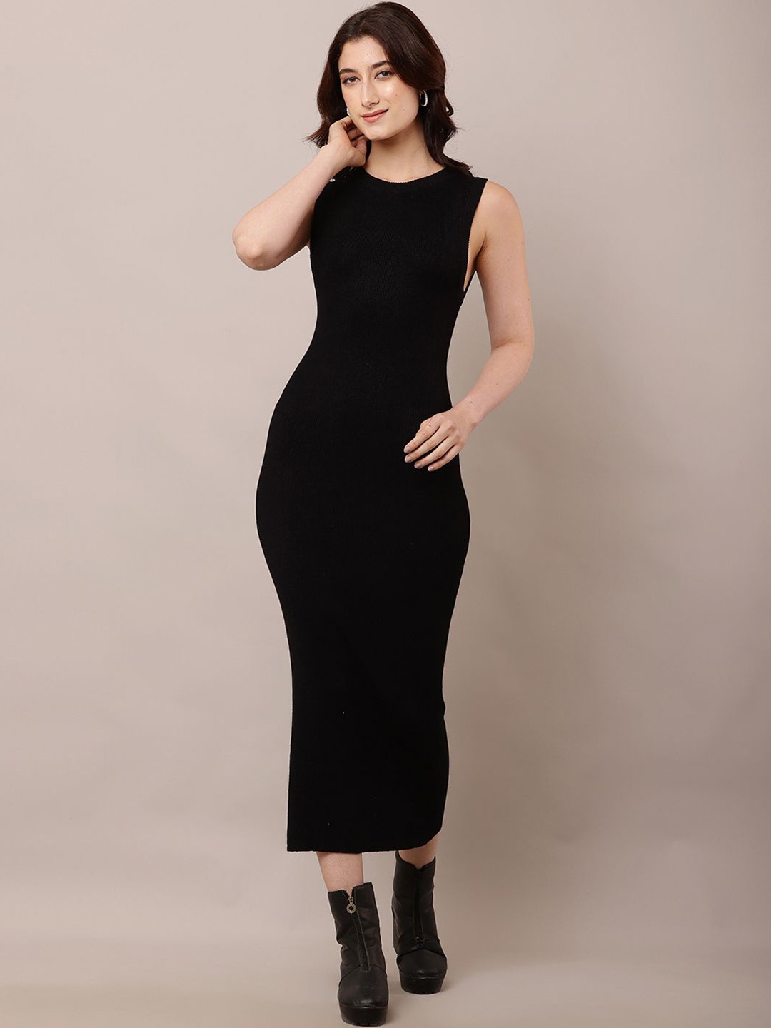 

NoBarr Bodycon Midi Dress, Black