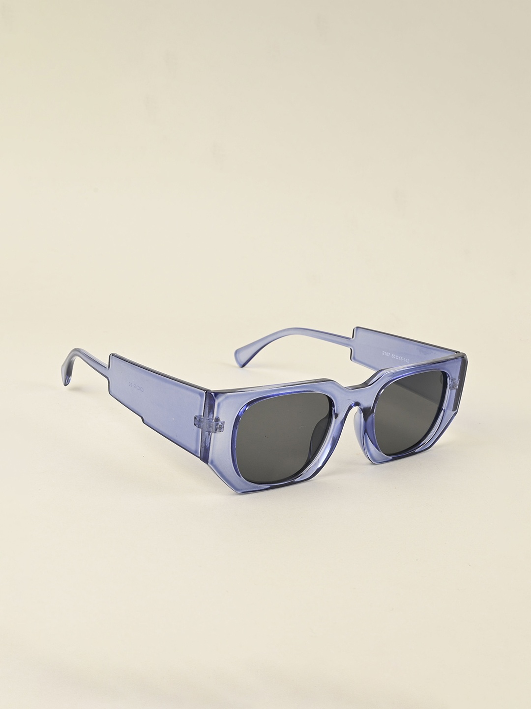 

IDOR Women Rectangle Sunglasses with UV Protected Lens, Black