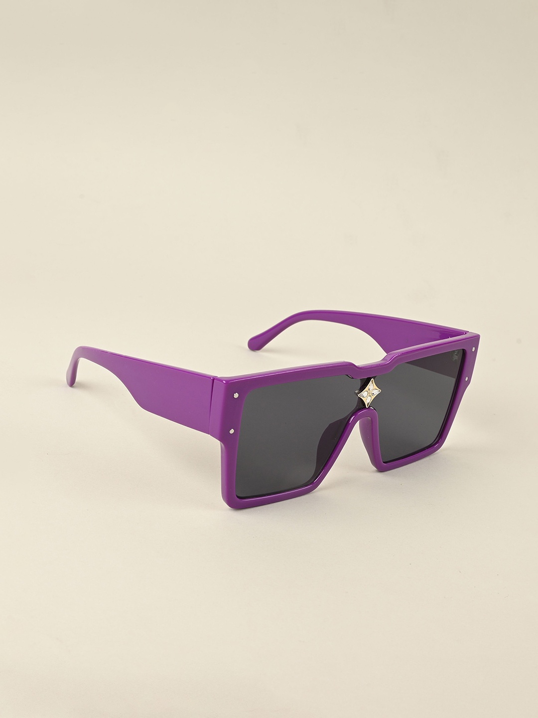 

IDOR Women Square Sunglasses with UV Protected Lens, Black