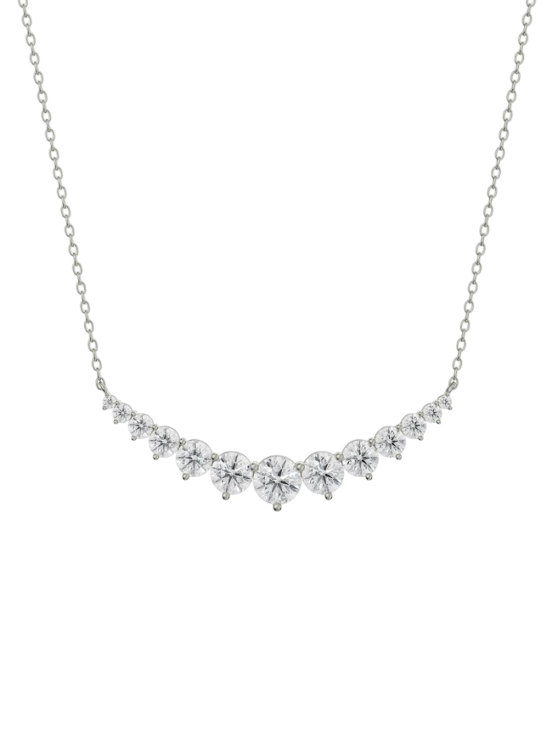 

Emori Eternity Round Diamond Necklace, Silver