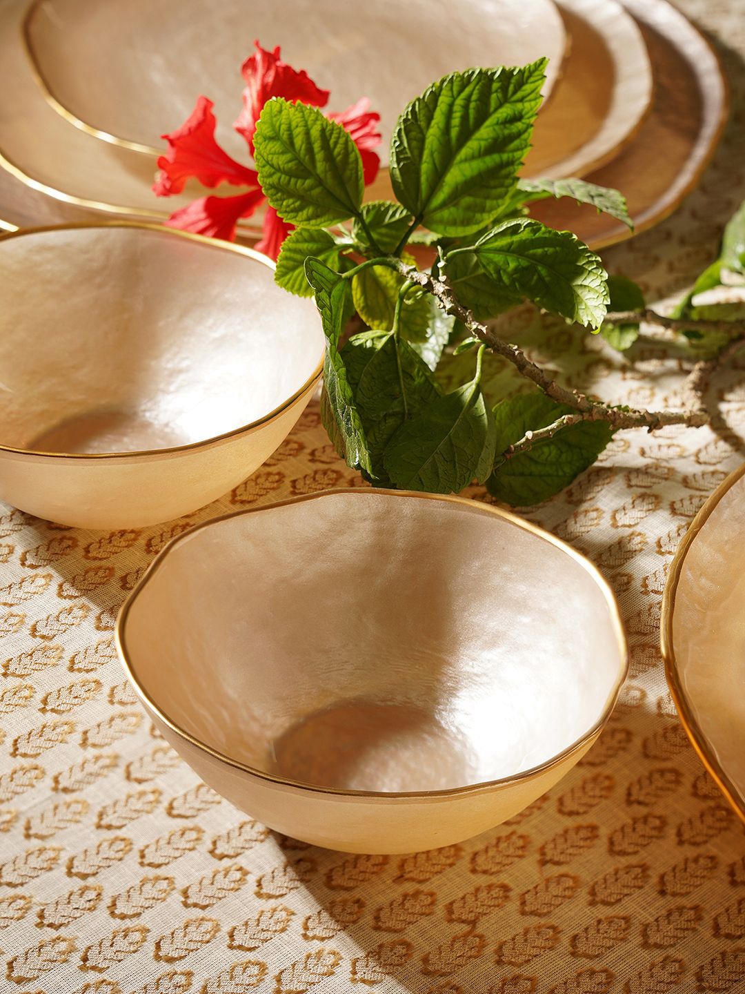 

Pure Home and Living Unisex Beige Bowl