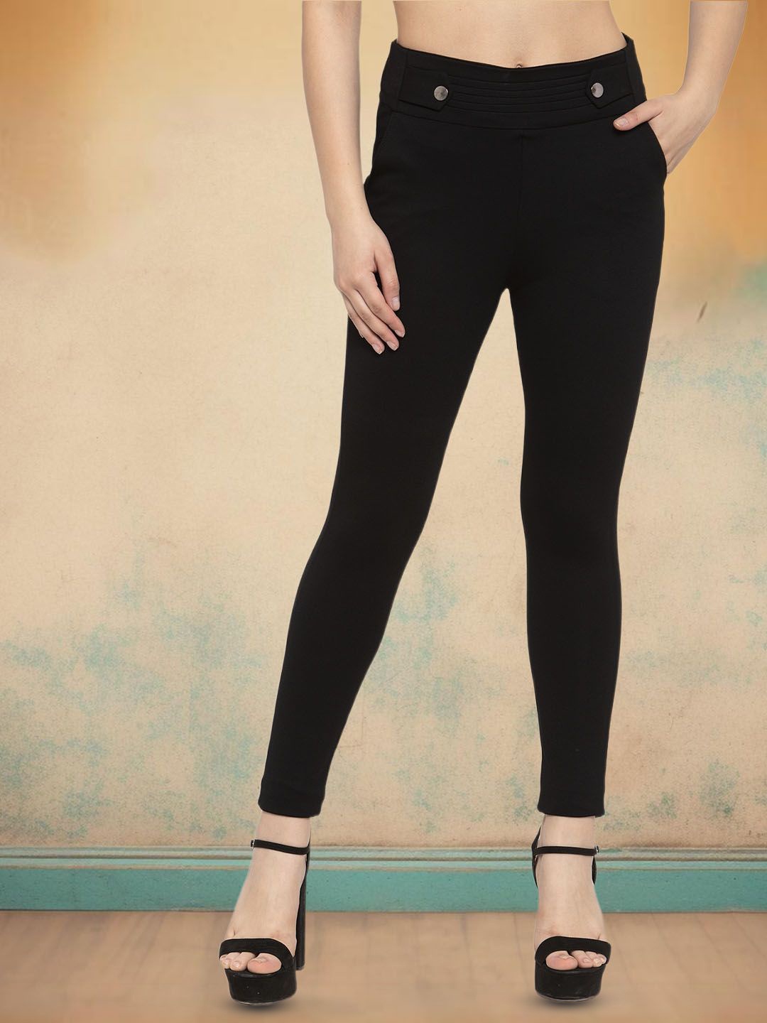 

Moda Rapido Women Jeggings, Black