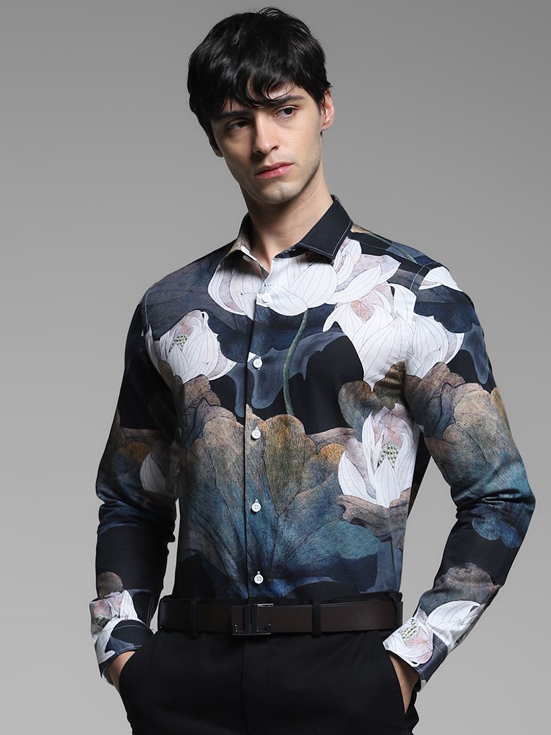 

Jack & Jones Men Slim Fit Floral Opaque Printed Casual Shirt, Multi