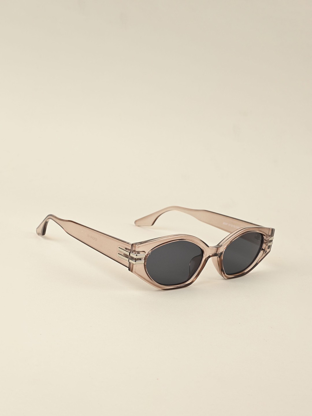 

IDOR Women Oval Sunglasses with UV Protected Lens, Black