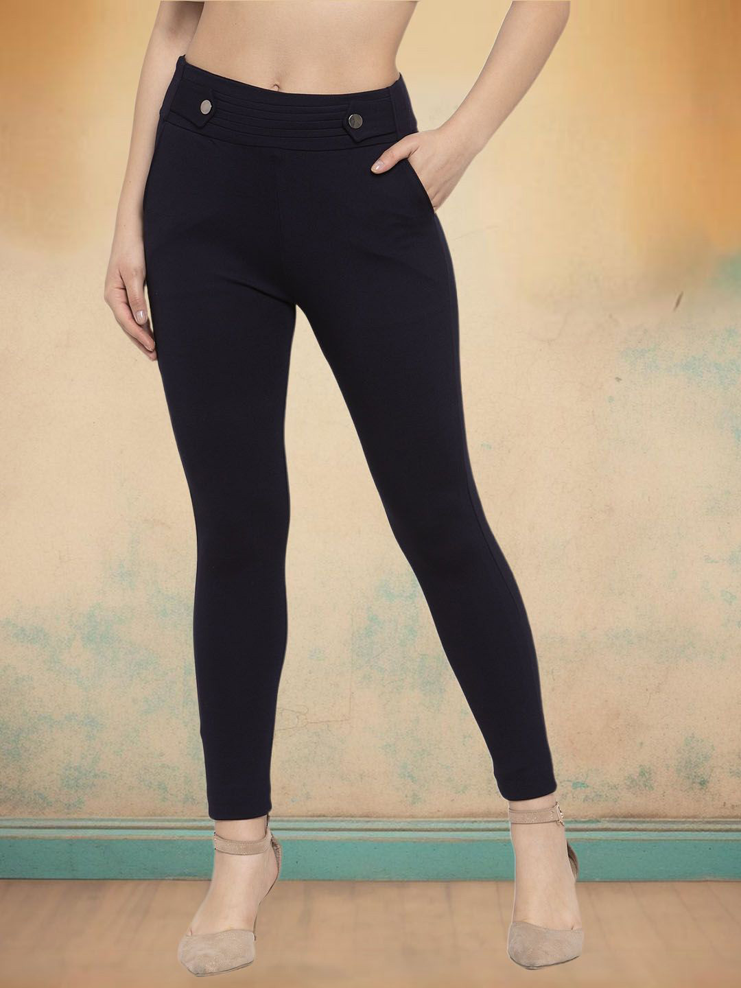 

Moda Rapido Women Jeggings, Navy blue