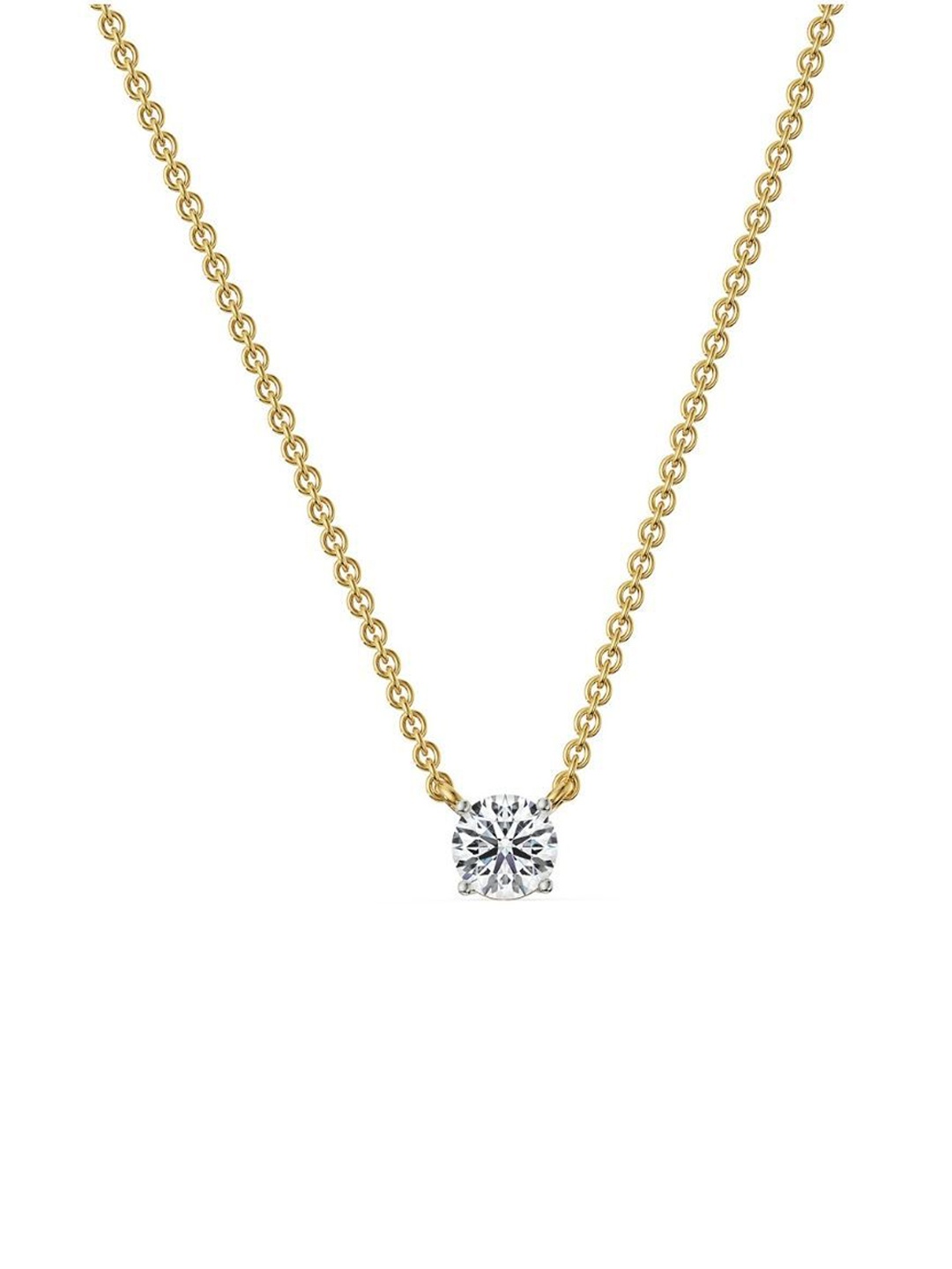 

Emori 0.75 CT Solitaire Diamond Necklace, Gold