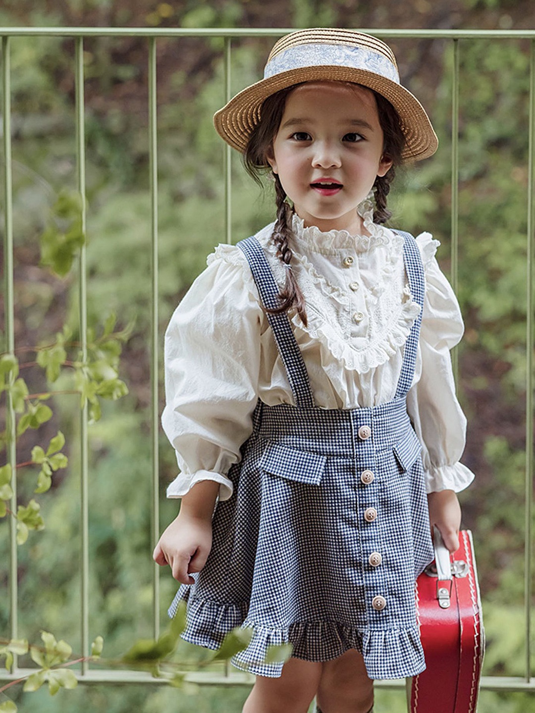 

LULU & SKY Pinafore Dress, Blue