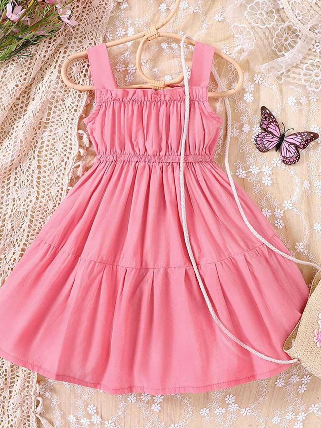 

LULU & SKY Fit & Flare Dress, Pink