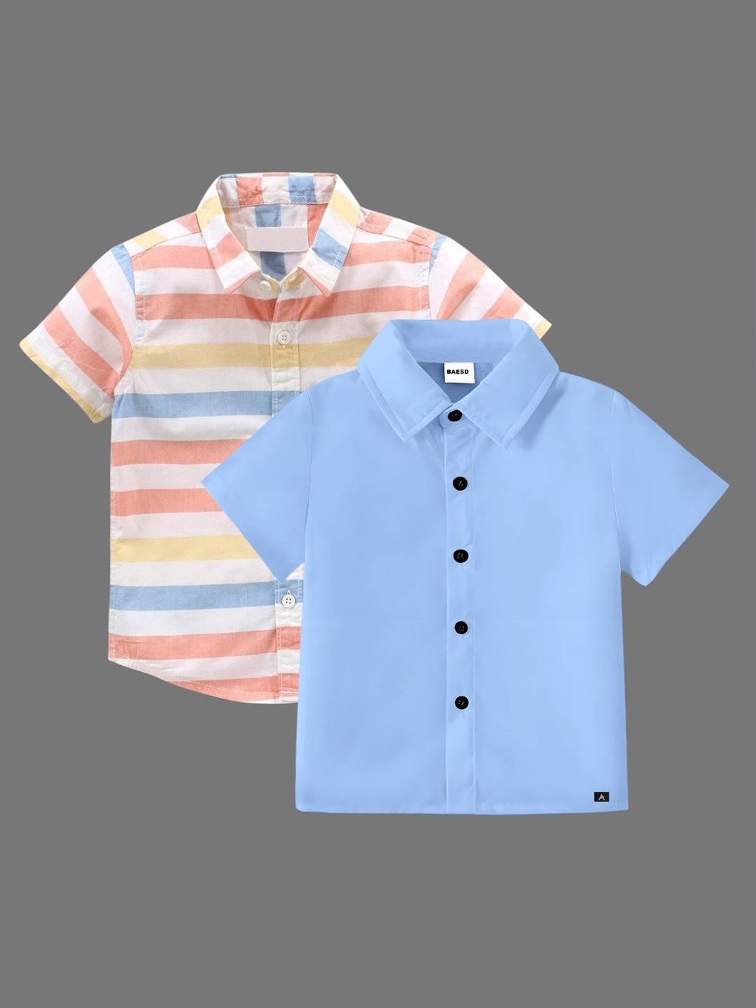 

BAESD Boys Classic Opaque Formal Shirt, Blue