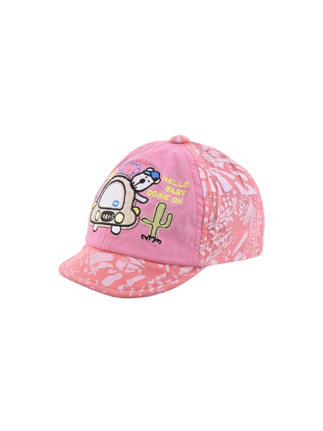 

SHOP FRENZY Unisex Kids Printed Baseball Cap, Pink