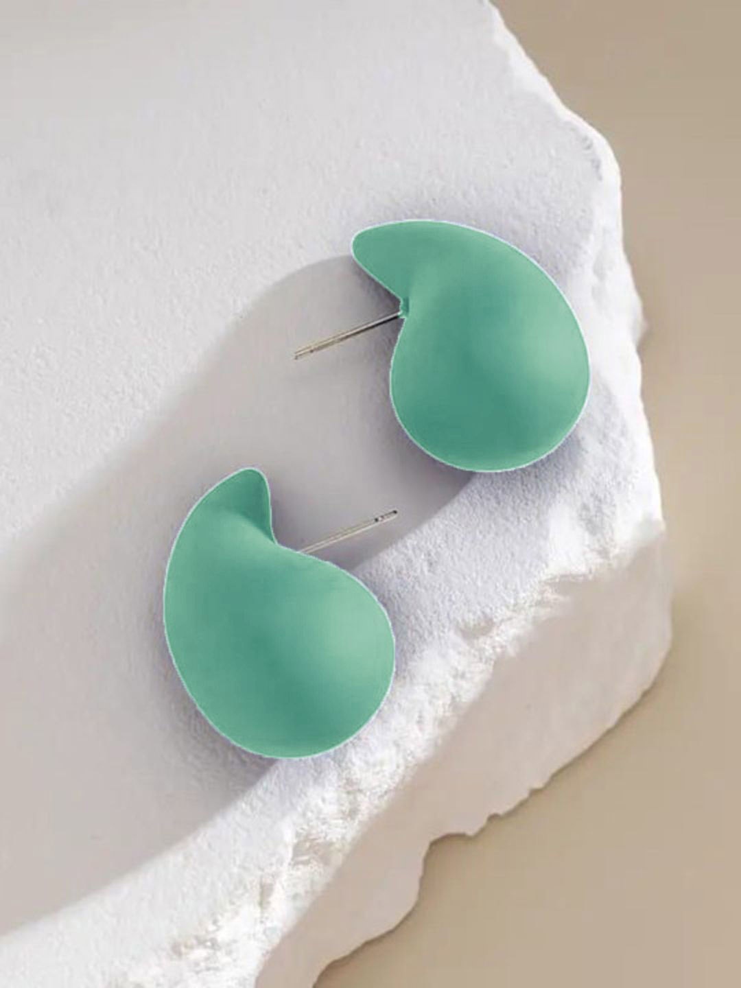 

FIMBUL Teardrop Shaped Drop Earrings, Sea green