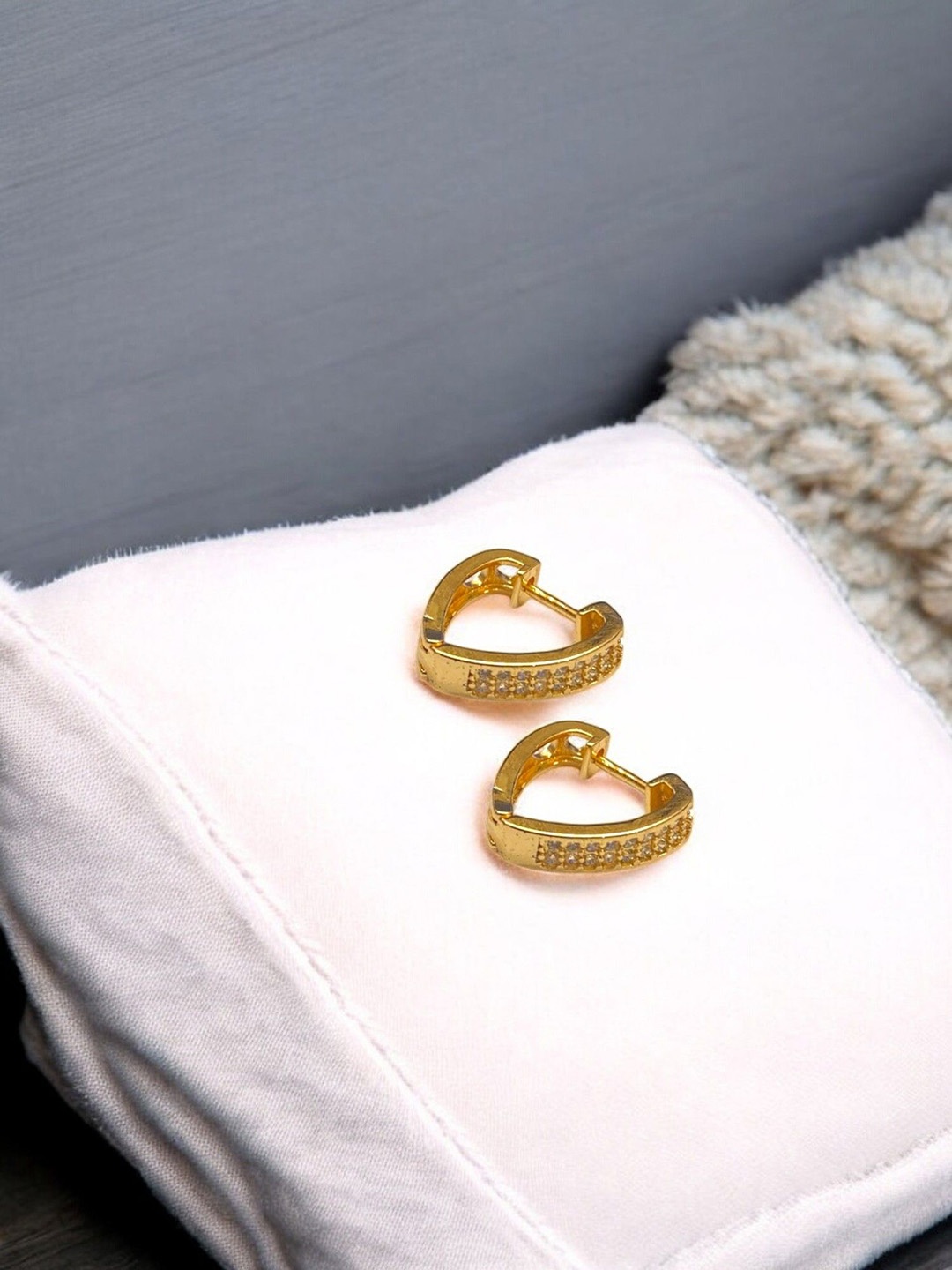 

AARTISAI Circular Ear Cuff Earrings, Yellow