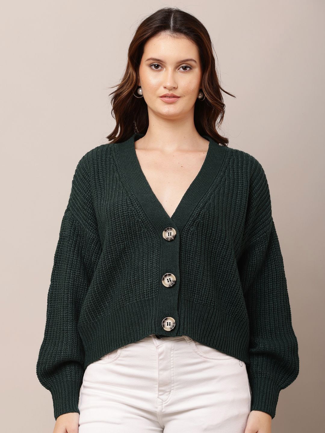 

NoBarr Women Cardigan, Green