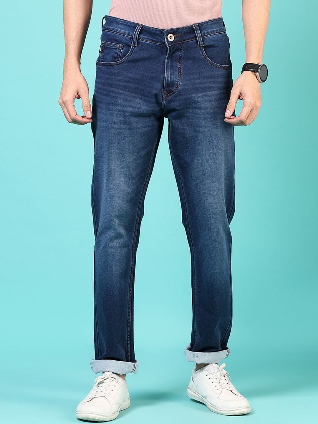 

V-Mart Men Light Fade Jeans, Blue