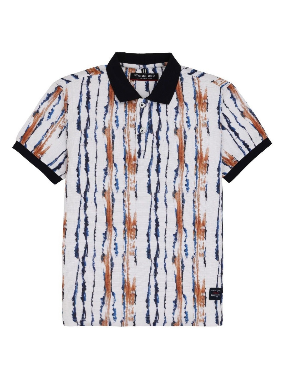 

Status Quo Boys Printed Polo Collar Pockets T-shirt, Rust