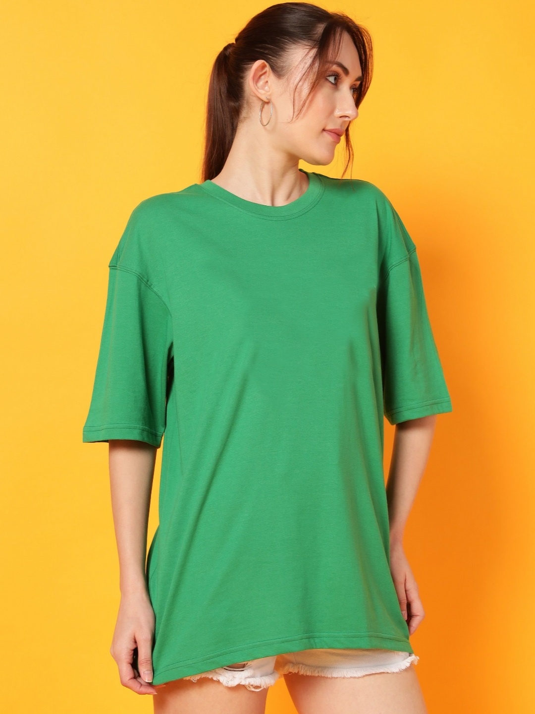 

Dogman Women Drop-Shoulder Sleeves Anti Odour T-shirt, Green