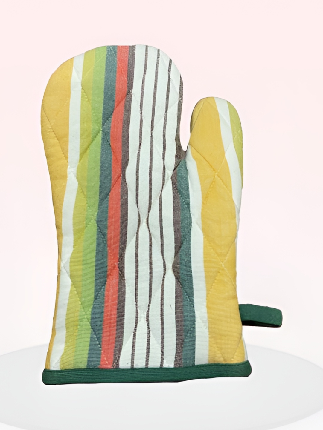 

SAJAVAT Yellow & Green Printed Pure Cotton Oven Glove