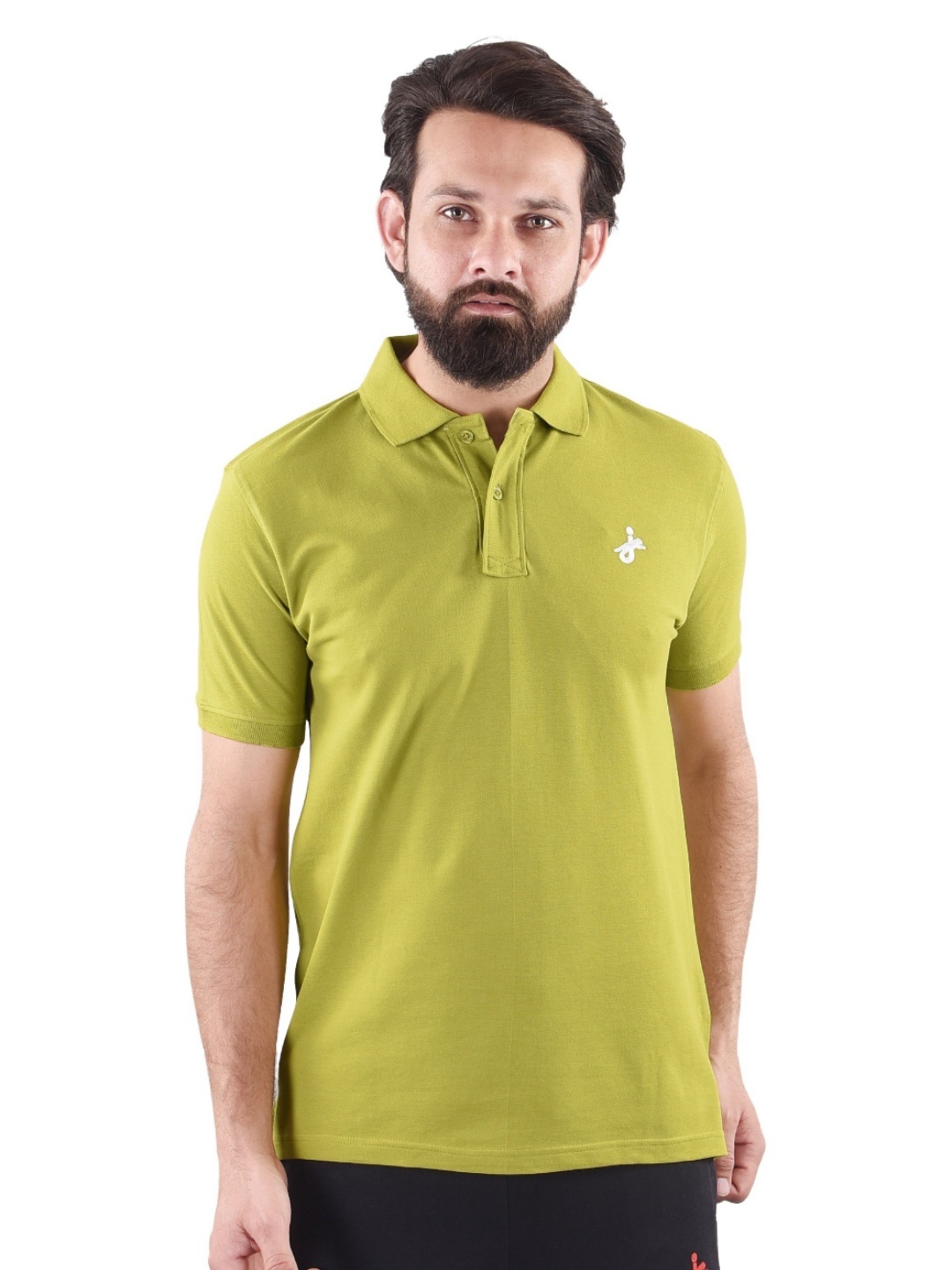

JAGURO Men Polo Collar Pockets T-shirt, Olive