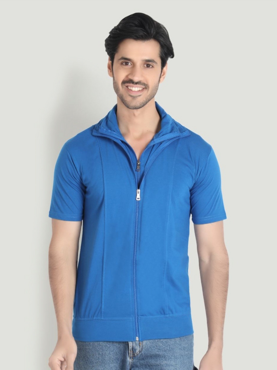 

Black Collection Men High Neck T-shirt, Blue