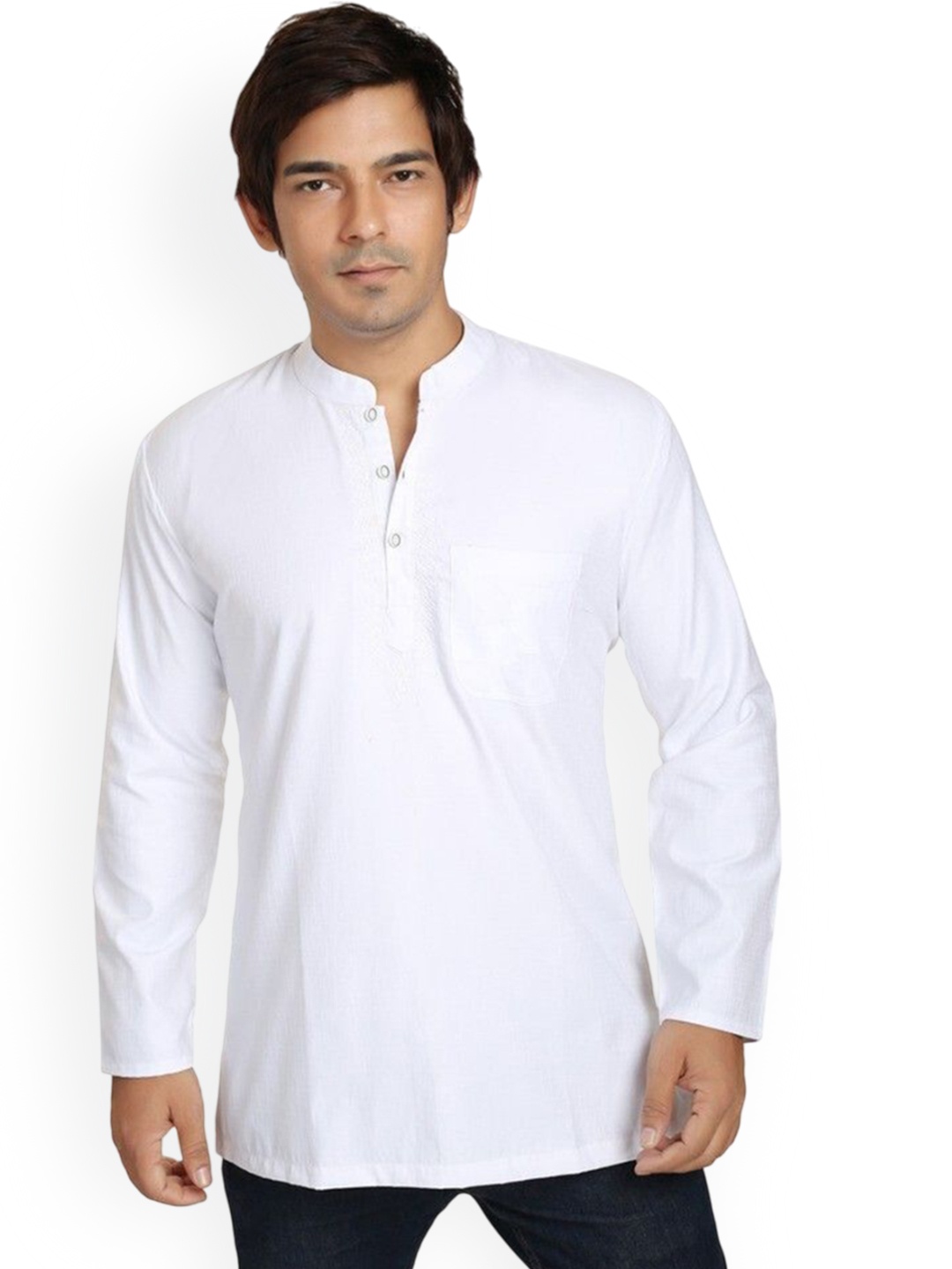 

Arch element Men Chikankari Kurta, White