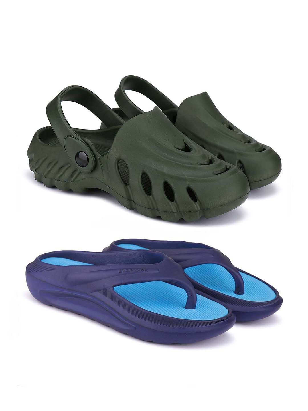 

BERSACHE Men Clogs, Navy blue