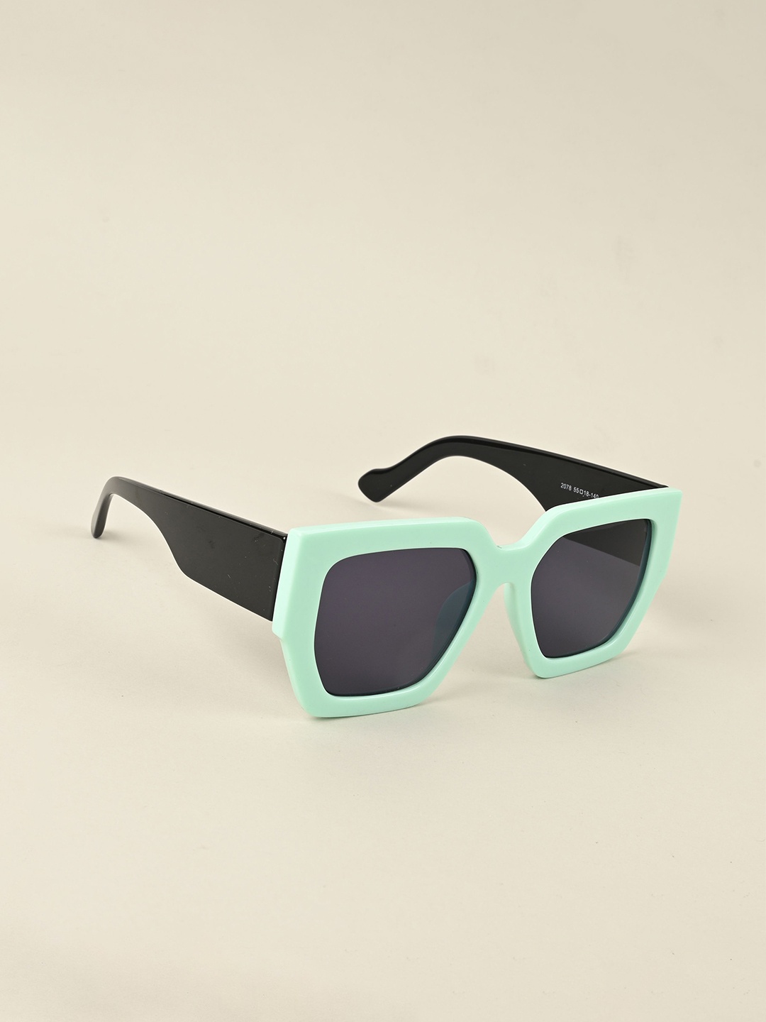 

IDOR Women Square Sunglasses with UV Protected Lens, Black