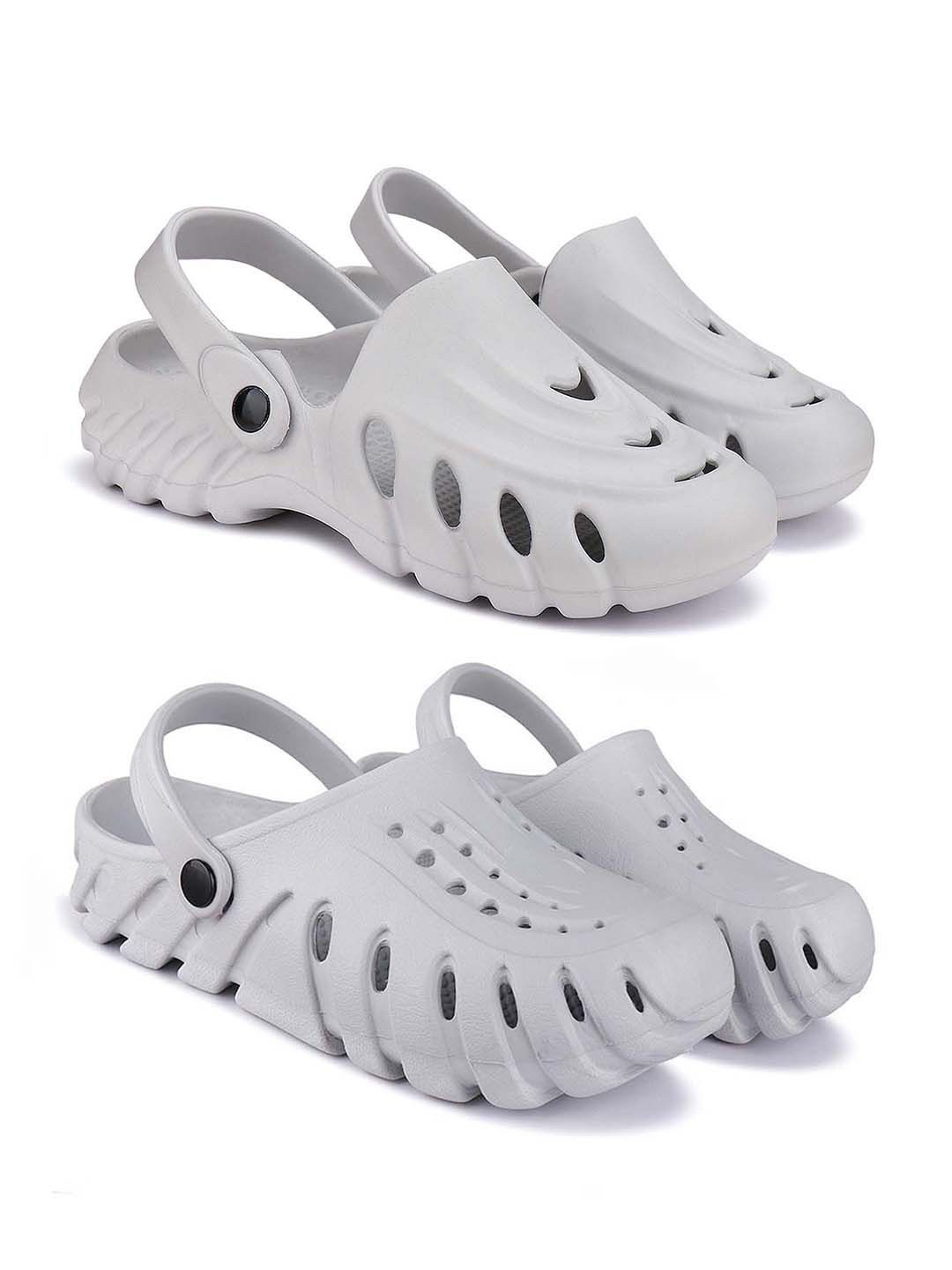 

BERSACHE Men Clogs, Grey