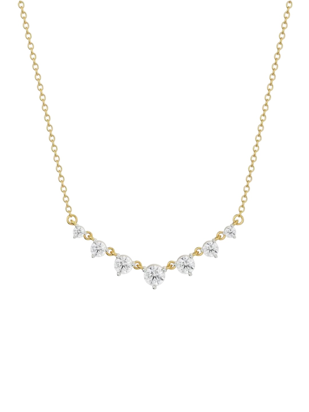 

Emori Minimalist Tennis Diamond Necklace, Gold