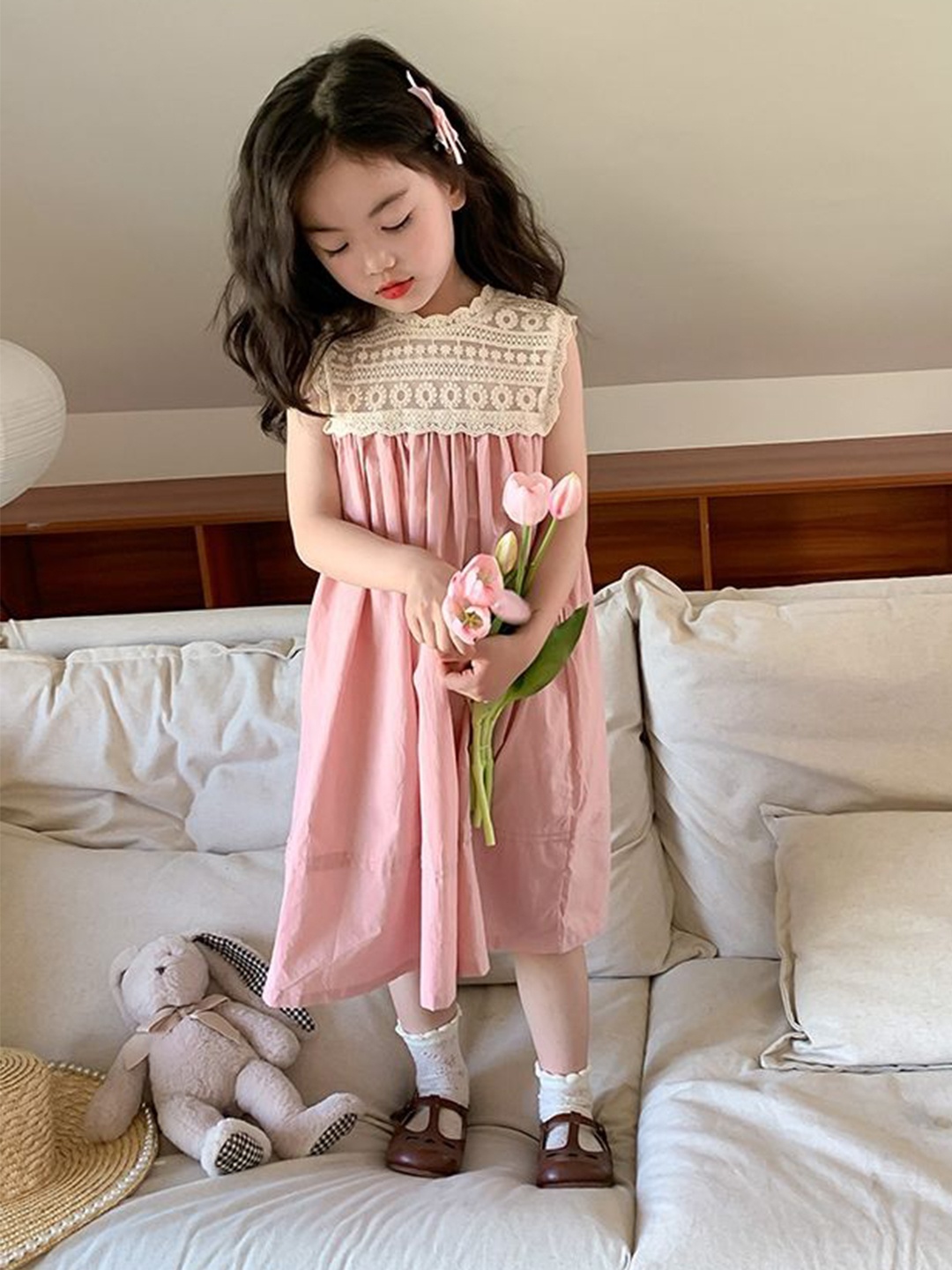 

LULU & SKY A-Line Maxi Dress, Pink