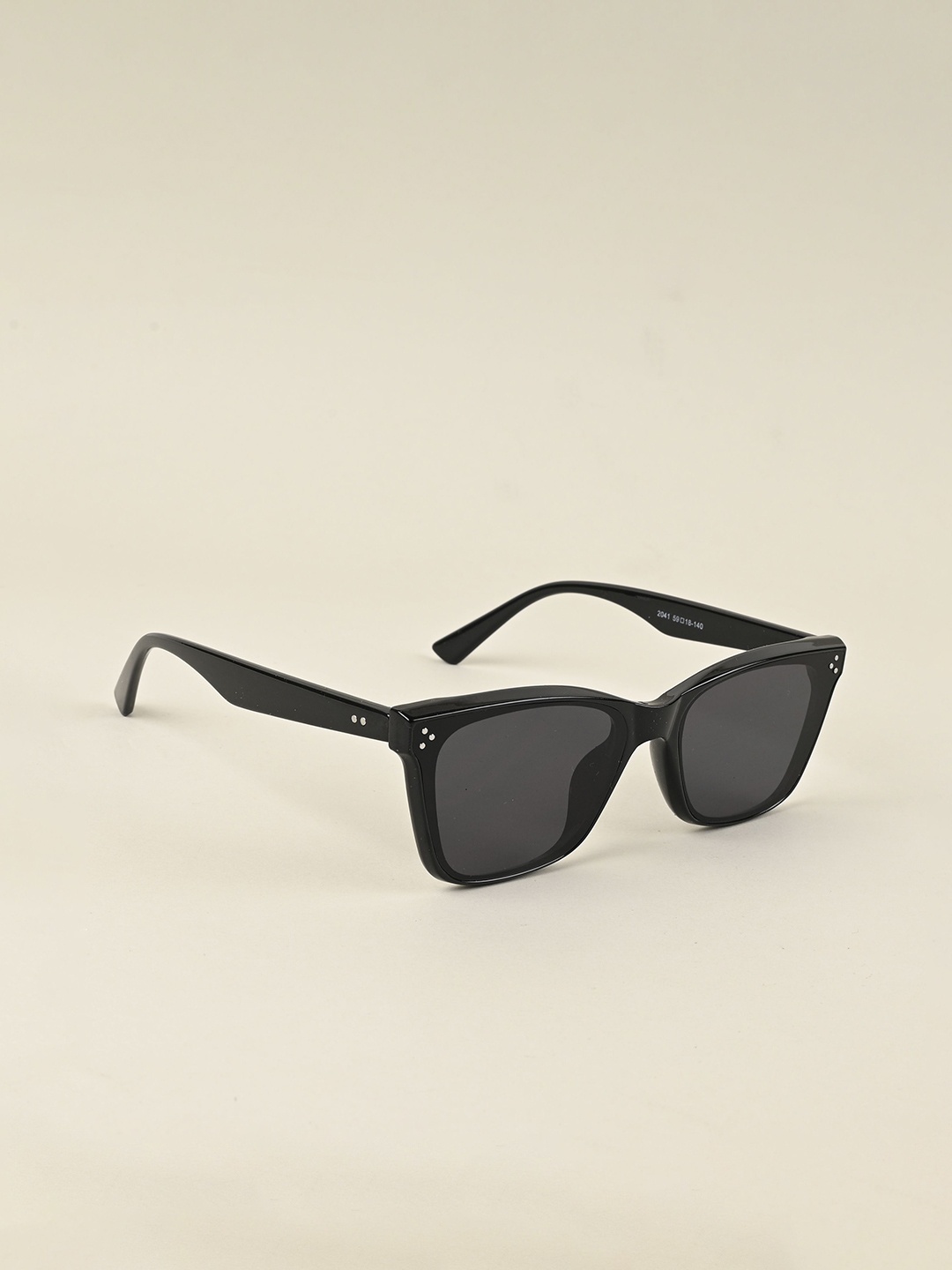 

IDOR Unisex Square Sunglasses with UV Protected Lens, Black