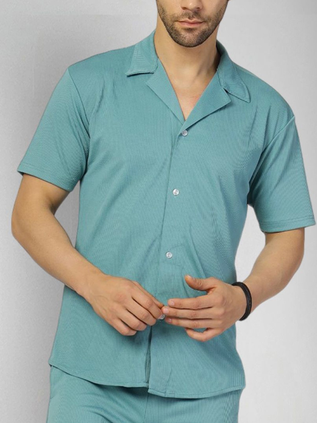 

SZN Shirt With Shorts Co-Ords, Teal