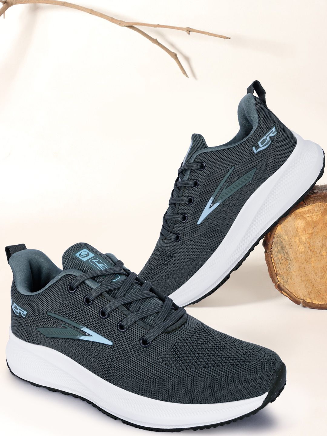 

Lancer Men Textile Running Shoes, Green