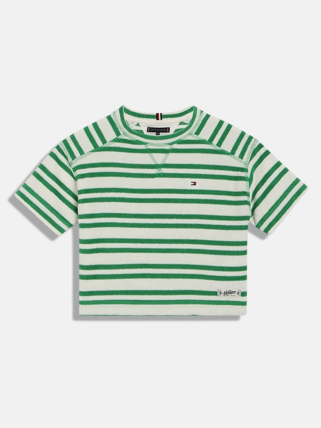 

Tommy Hilfiger Boys Striped T-shirt, White