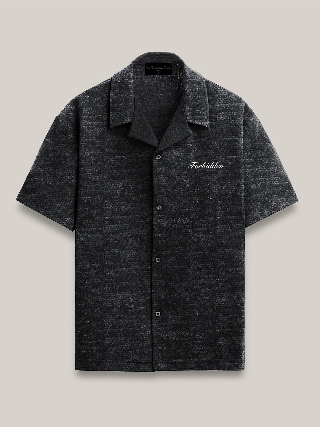 

The Forbidden Fruit Men Opaque Casual Shirt, Black